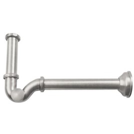 Bidet Siphon 5/4" dia 32mm, nickel brossé