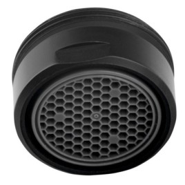 Male Tap Aerator M24x1, noir