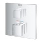 Grohe Grohtherm Cube - Mitigeur thermostatique encastré de douche, chrome 24153000