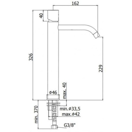 Paffoni Light - Mitigeur de lavabo, chrome LIGX081CR