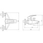 Novaservis Metalia 57 - Robinetterie de baignoire, blanc/chrome 57020/1,1 Novaservis Metalia 57 - Robinetterie de baignoire, blanc/chrome 57020/1,1