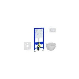 Geberit Duofix - Set d'installation pré-murale, cuvette Alpha avec abattant