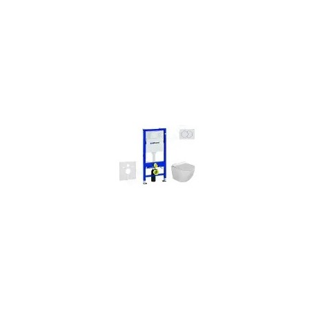 Geberit Duofix - Set d'installation pré-murale, cuvette Alpha avec abattant
