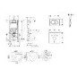 Geberit Duofix - Set d'installation pré-murale, cuvette Alpha avec abattant