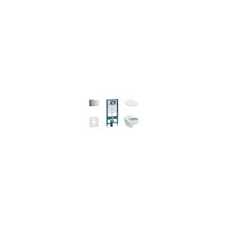 Geberit Duofix - Set d'installation pré-murale, cuvette Alpha avec abattant