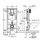 Grohe Rapid SL - Bâti-support avec réservoir pour WC suspendu