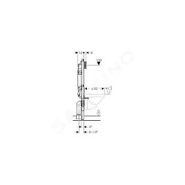 Geberit Duofix - Bâti-support pour WC suspendu, 112 cm, réservoir encastré Sigma 12 cm,