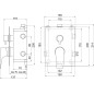 Novaservis Titania Nice - Robinetterie à encastrer pour 3 sorties avec corps, chrome BOX97051RX,0 Novaservis Titania Nice - Robinetterie à encastrer pour 3 sorties avec corps, chrome BOX97051RX,0
