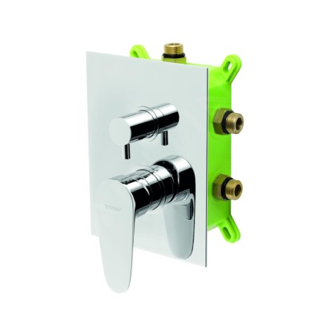 Novaservis Titania Smart - Robinetterie à encastrer pour 3 sorties avec corps, chrome BOX98051RX,0