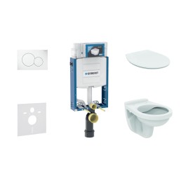 Geberit Kombifix - Set d'installation pré-murale, cuvette Alpha avec abattant