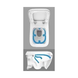 Geberit Duofix - Set d'installation pré-murale, cuvette Alpha avec abattant, plaque de déclenchement Sigma50