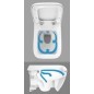 Geberit Duofix - Set d'installation pré-murale, cuvette Alpha avec abattant, plaque de déclenchement Sigma50
