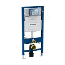 Geberit Duofix - Set d'installation pré-murale, cuvette Alpha avec abattant, plaque de déclenchement Sigma01