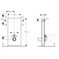 Geberit Monolith - Module sanitaire pour WC suspendu