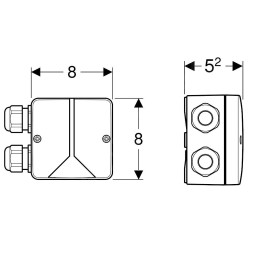 Geberit Accessoires - Boîte de raccordement combinée