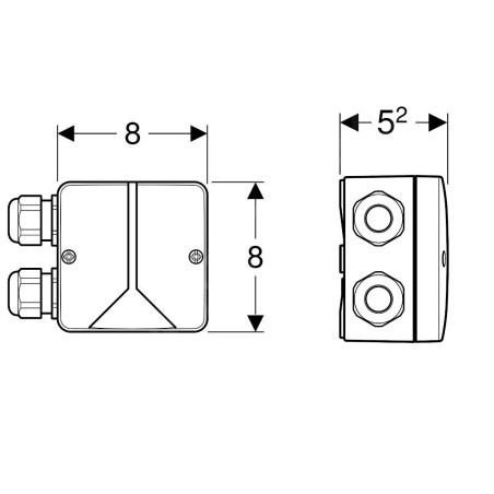 Geberit Accessoires - Boîte de raccordement combinée
