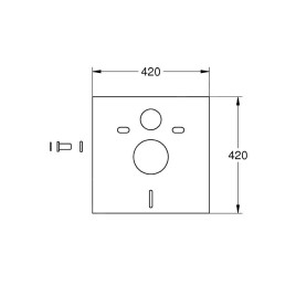 Grohe Accessoires - Set d’isolation phonique pour WC