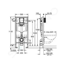 Grohe Rapid SL - Rapid SL pour WC suspendus
