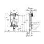 Grohe Uniset - Kit d’installation en applique, avec touche Skate Cosmopolitan