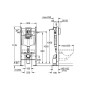 Grohe Rapid SL - Installation en applique avec réservoir pour WC suspendu