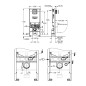 Grohe Rapid SLX - Bâti-support pour WC suspendu