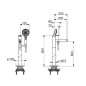 Hansa Designo - Mitigeur de baignoire au sol, chrome 53272083