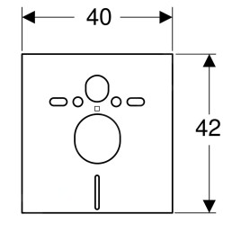Geberit Duofix - Kit de réduction du bruit pour WC suspendu et bidet suspendu