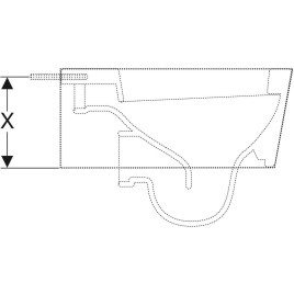 Geberit Duofix - Jeu de supports Duofix de cuvettes de WC avec petite surface d'appui
