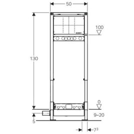 Geberit Duofix - Bâti-support pour douche