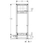 Geberit Duofix - Bâti-support pour douche