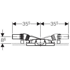 Geberit Duofix - Bâti-support pour douche