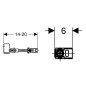 Geberit Duofix - Kit pour montage en angle