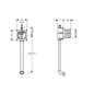 Geberit Accessoires - Kit universel de montage brut avec conduit de rinçage