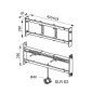 Sanela Accessoires - Bâti pour plaque de plâtre pour urinoir avec capteur au-dessus de l’urinoir