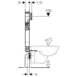 Geberit Kombifix - Bâti-support pour WC suspendu