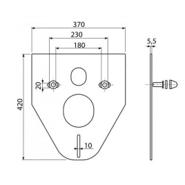 Alcadrain Inbouwreservoirs - Plaque d'isolation pour toilettes et bidets suspendus avec accessoires
