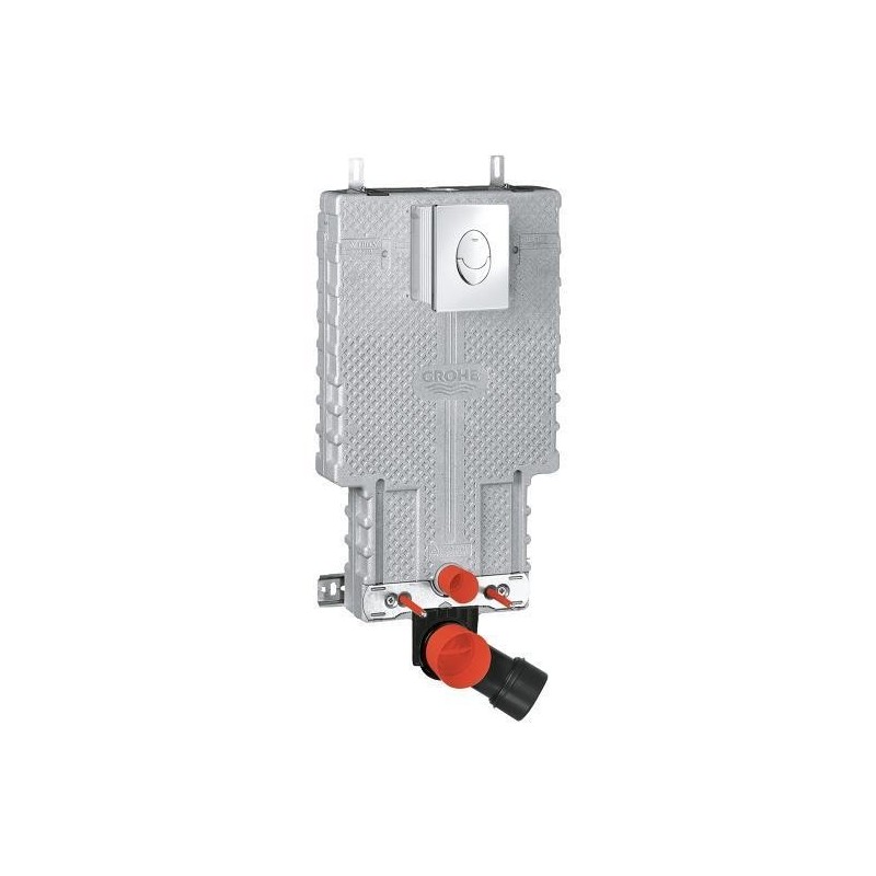 Grohe Uniset - Module d'installation mural, réservoir de chasse d’eau GD2, avec bouton Skate Air, chrome