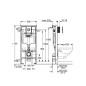Grohe Rapid SL - Set de montage mural pour toilettes suspendues