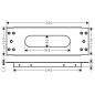 Axor sBox - Plaque d'installation pour montage sur plage de carrelage 28014000