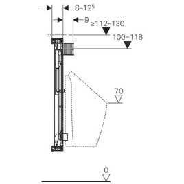 Geberit Kombifix - Élément de montage pour urinoir