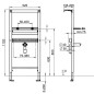 Villeroy & Boch ViConnect - Bâti-support pour lavabo