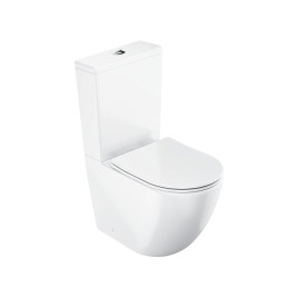 Ravak - WC à poser avec abattant SoftClose, évacuation vario, remplissage latéral, RimOff, blanc X01870