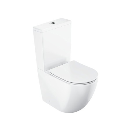 Ravak - WC à poser avec abattant SoftClose, évacuation vario, remplissage latéral, RimOff, blanc X01870