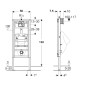 Geberit Duofix - Bâti-support pour urinoir