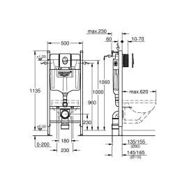 Grohe Rapid SL - Rapid SL pour WC suspendus
