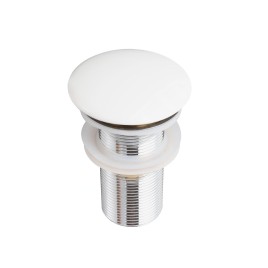 Bonde de lavabo, ClickClack, sans trop-plein, blanc 30901031