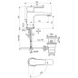 Ideal Standard Cerafine D - Mitigeur de lavabo avec bonde, BlueStart, chrome BC745AA