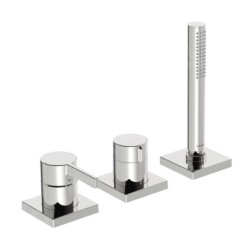 Hansa Loft - Mitigeur pour montage sur bord de baignoire, installation 3 trous, chrome 57799483