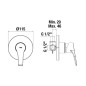 Jika Cube - Mitigeur encastrée, avec corps d’encastrement, chrome H3311W60040001