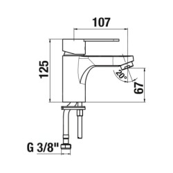 Jika Lyra Smart - Mitigeur de lavabo, chrome H3111Z10041101